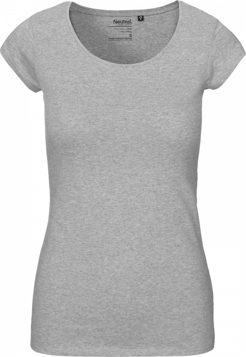 Neutral - Organic Cotton  T-Shirt With Round Neck Female - Sport Grey