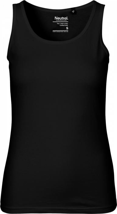 Neutral - Organic Cotton Tank Top Female - Black