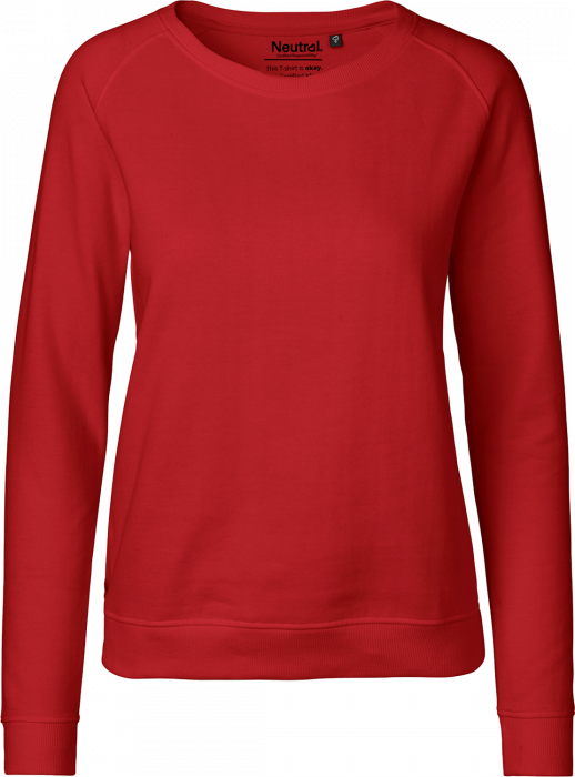 Neutral - Økologisk Bomulds Sweatshirt Dame - Rød