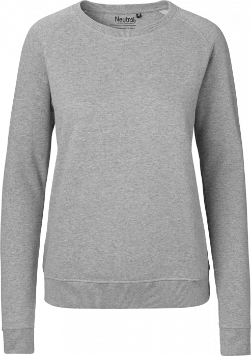 Neutral Økologisk Bomulds Sweatshirt Dame › Sport Grey (O83001) › 7 Farver › Tøj Løb – Fair Tee - og