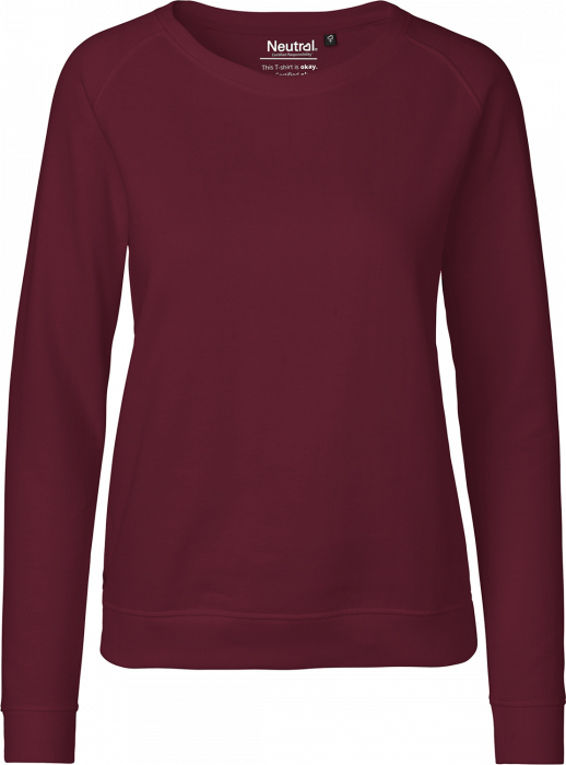 Neutral - Organic Cotton Sweatshirt Female - Bordeaux