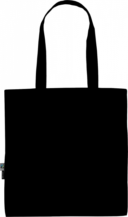 Neutral - Organic Tote Bag With Long Handles - Black