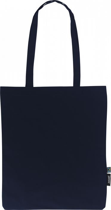 Neutral - Organic Tote Bag With Long Handles - Marine
