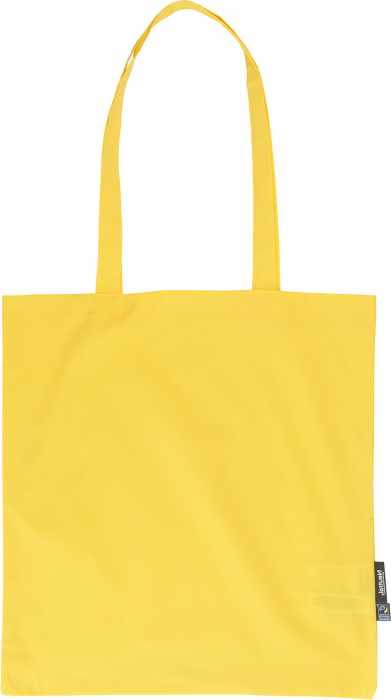 Neutral - Organic Tote Bag With Long Handles - Yellow