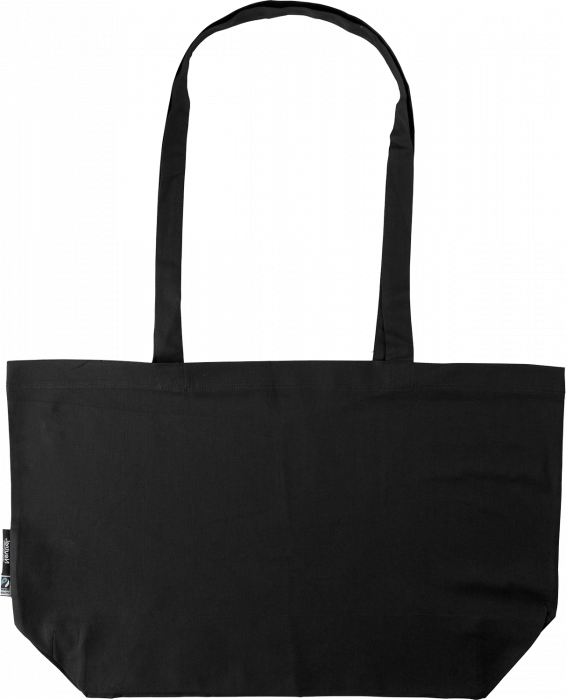 Neutral - Shopping Bag With Gusset - Black
