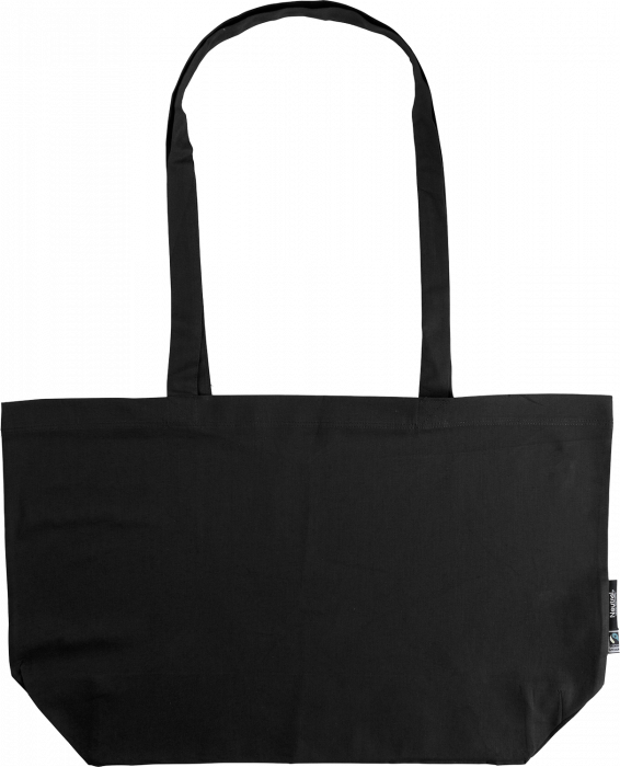 Neutral - Shopping Bag With Gusset - Black