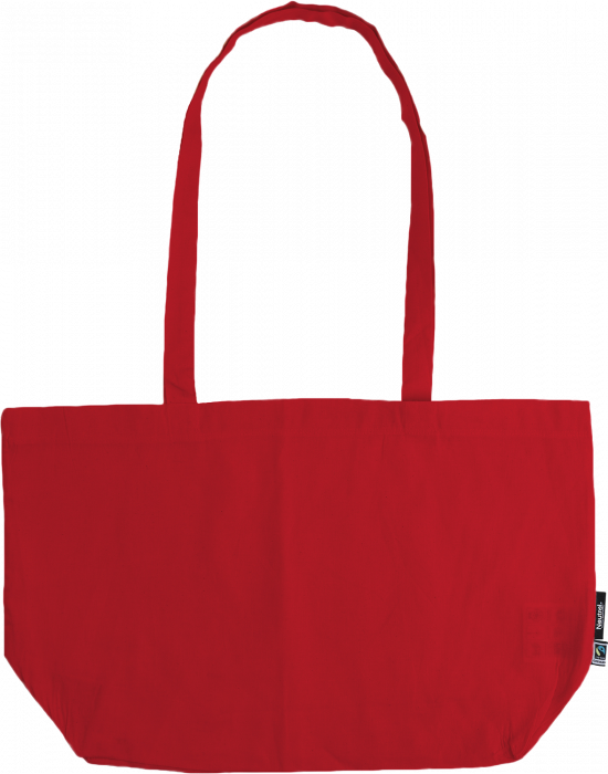 Neutral - Shopping Bag With Gusset - Red