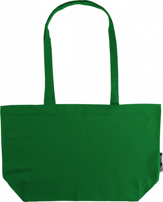 Neutral - Shopping Bag With Gusset - Green