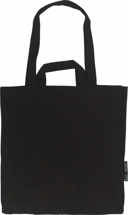 Neutral - Organic Tote Bag With Multiple Handles - Black