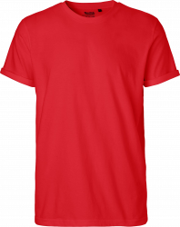 Organic Mens Roll Up Sleeve cotton T-shirt