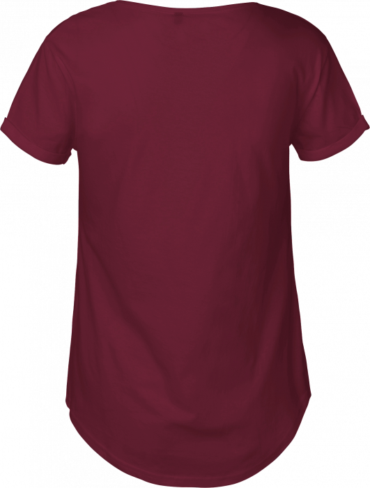 Neutral - Organic Roll Up Sleeve T-Shirt Women - Bordeaux