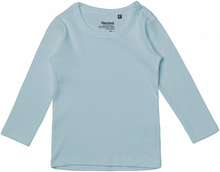 Neutral - Økologisk Langærmet T-Shirt Baby - Light Blue