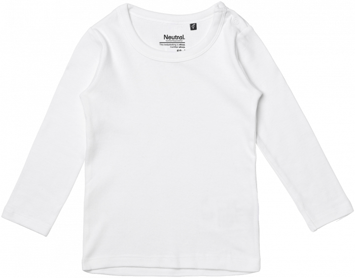 Neutral - Organic Long Sleeve T-Shirt Babies - White