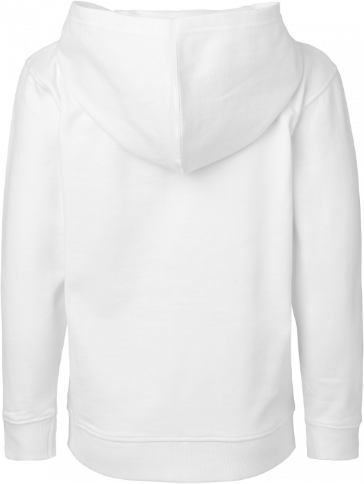 Neutral - Organic Cotton Hoodie With Full Zip Youth - White