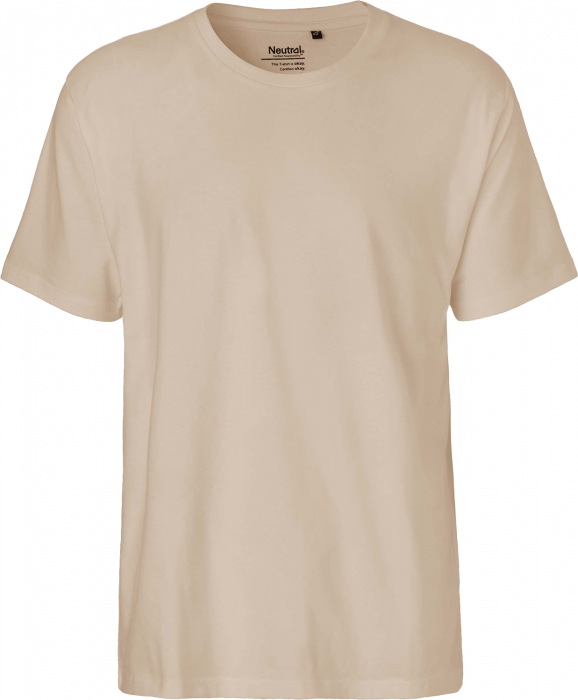 glas Etablere Vi ses i morgen Neutral Økologisk Bomulds T-Shirt › Sand (O60001) › 24 Farver – Fair Tee -  Økologisk tøj og sportstøj