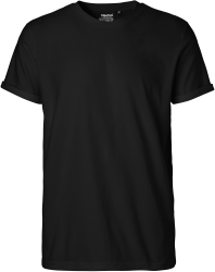 Organic Mens Roll Up Sleeve cotton T-shirt