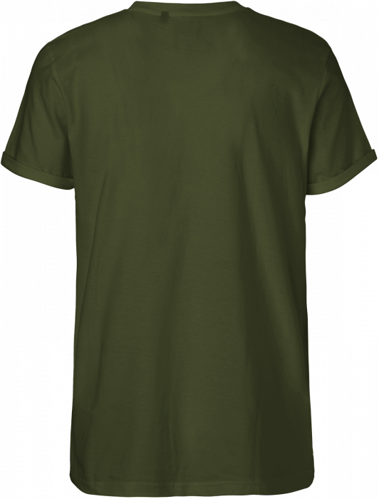 Neutral - Organic Mens Roll Up Sleeve Cotton T-Shirt - Military