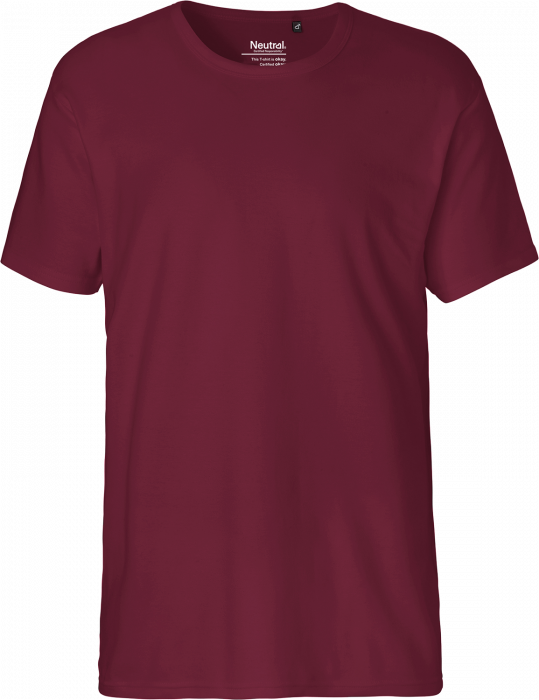Neutral - Økologisk Bomulds Interlock T-Shirt - Bordeaux