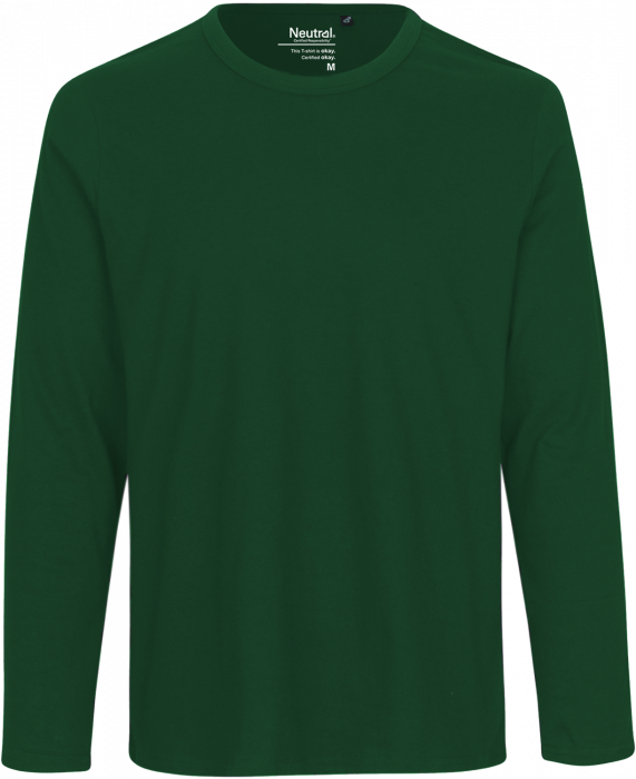 Neutral - Organic Long Sleeve Cotton T-Shirt - Bottle Green