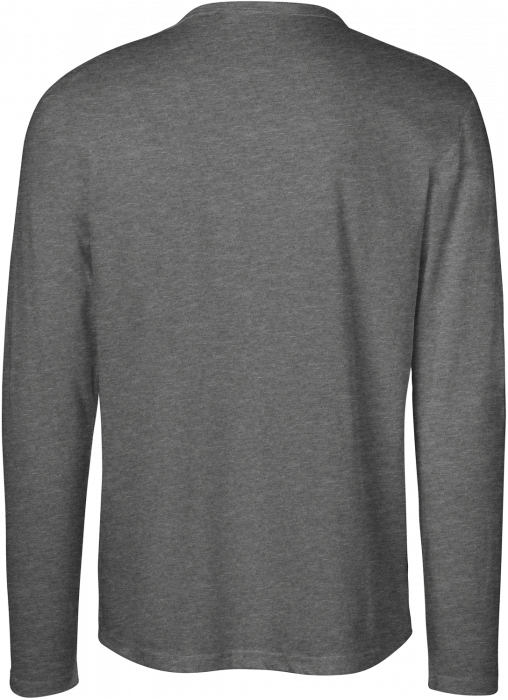 Neutral - Organic Long Sleeve Cotton T-Shirt - Dark Heather