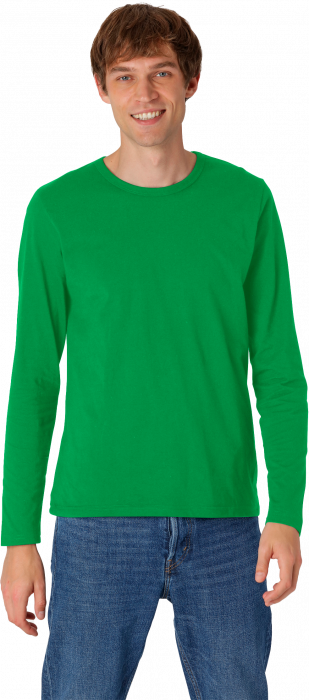 Neutral - Organic Long Sleeve Cotton T-Shirt - Green