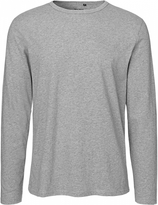 Neutral - Økologisk Langærmet Bomulds T-Shirt - Sport Grey