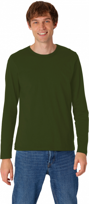 Neutral - Organic Long Sleeve Cotton T-Shirt - Military