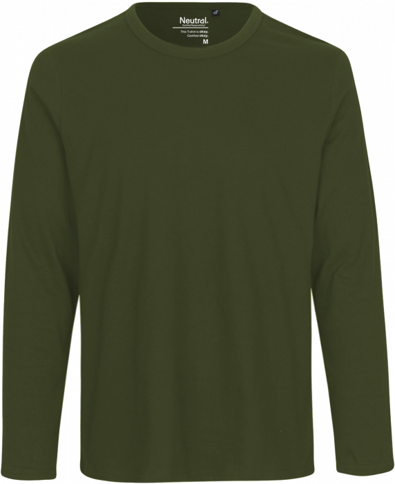 Neutral - Organic Long Sleeve Cotton T-Shirt - Military