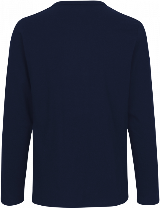 Neutral - Organic Long Sleeve Cotton T-Shirt - Navy