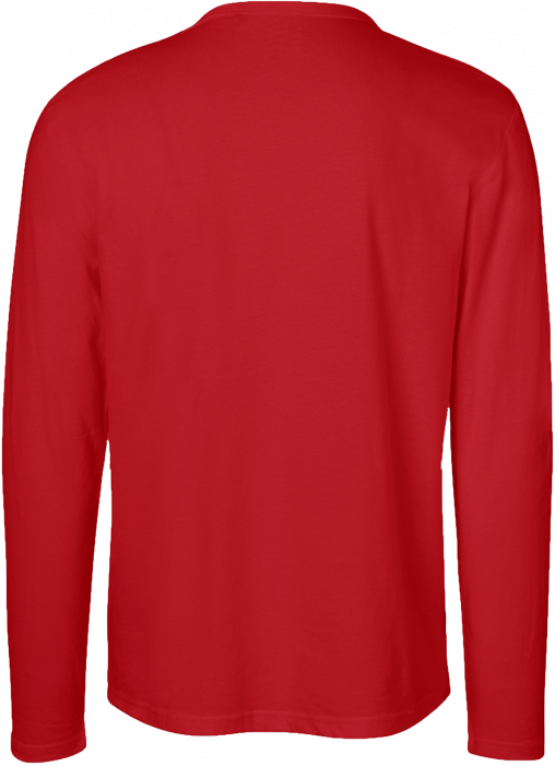 Neutral - Organic Long Sleeve Cotton T-Shirt - Red