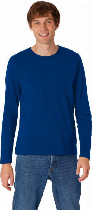 Neutral - Organic Long Sleeve Cotton T-Shirt - Royal
