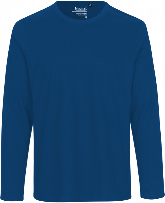 Neutral - Organic Long Sleeve Cotton T-Shirt - Royal