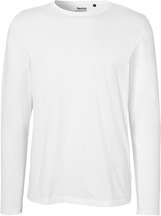 Neutral - Organic Long Sleeve Cotton T-Shirt - White