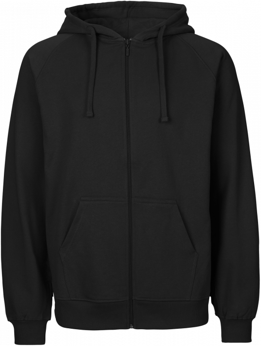 Neutral - Organic Cotton Hoodie With Full Zip - Black