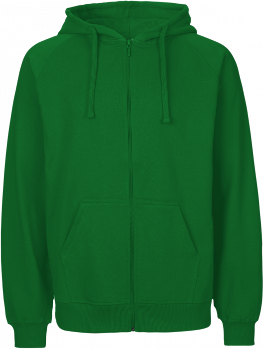 Neutral - Organic Cotton Hoodie With Full Zip - Green