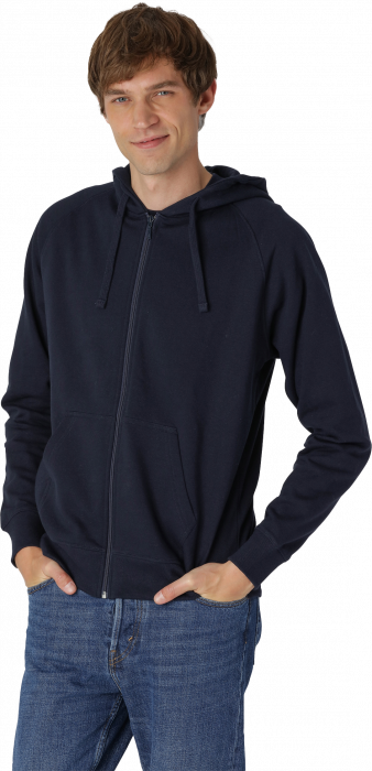 Neutral - Organic Cotton Hoodie With Full Zip - Granat