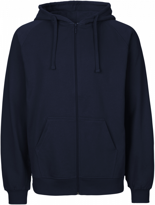 Neutral - Organic Cotton Hoodie With Full Zip - Navy