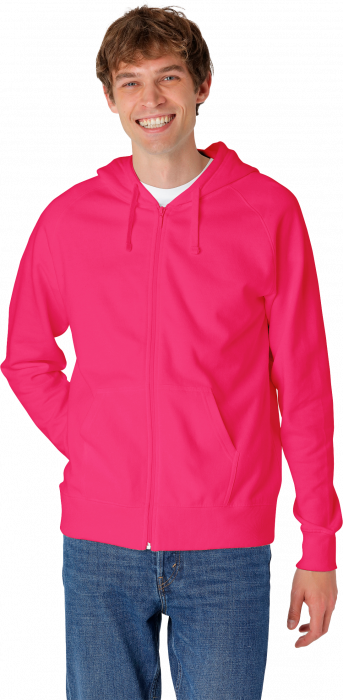 Neutral - Organic Cotton Hoodie With Full Zip - Pink