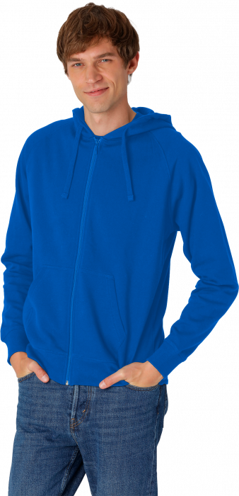 Neutral - Organic Cotton Hoodie With Full Zip - Royal