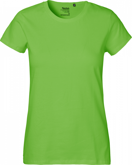 Neutral Økologisk T-Shirt Dame › Lime (O80001) › 24 Farver – Fair Tee - Økologisk tøj sportstøj