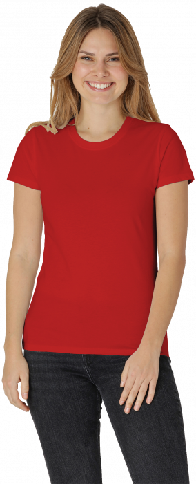 Neutral - &Oslash;kologisk Bomulds T-Shirt Dame - R&oslash;d