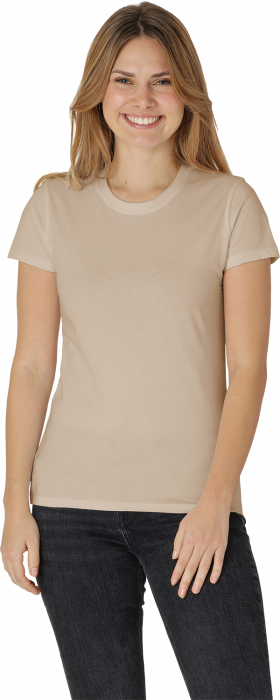 Neutral - &Oslash;kologisk Bomulds T-Shirt Dame - Sand