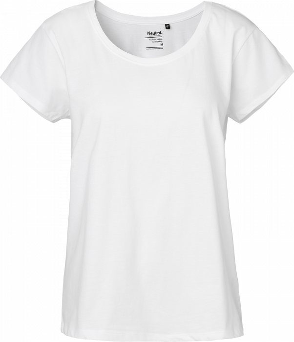 Neutral - Økologisk Bomulds T-Shirt I Løs Pasform Dame - White
