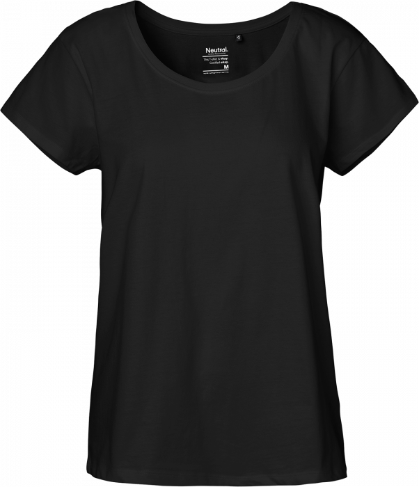 Neutral - Organic Cotton T-Shirt Loose Fit Female - Black
