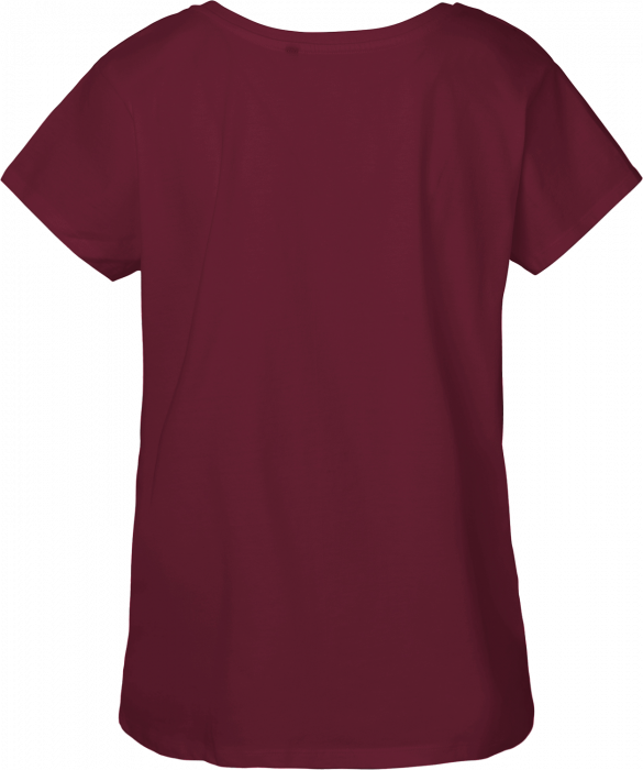 Neutral - Organic Cotton T-Shirt Loose Fit Female - Bordeaux