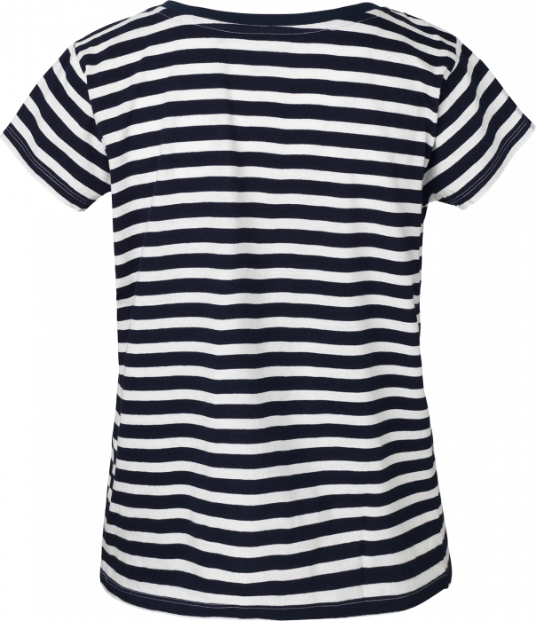 Neutral - Organic Striped T-Shirt Loose Fit Female - White & marino