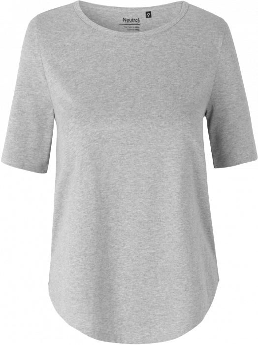 Neutral - T-Shirt Med Albuelange Ærmer Dame - Sport Grey