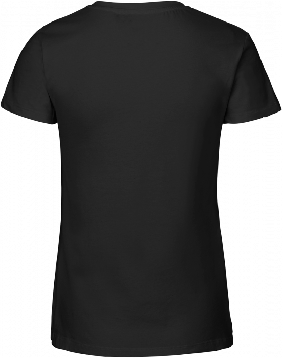 Neutral - Organic Cotton Tee W. V-Neck Women - Black