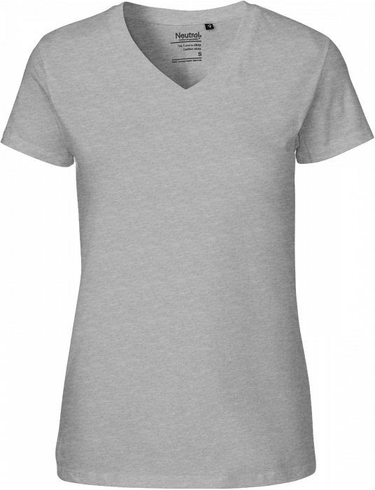 Neutral - Ladies V-Neck T-Shirt Melange - Sport Grey