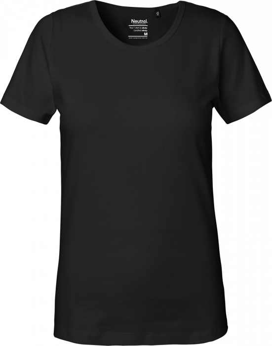 Neutral Økologisk Bomulds Interlock T-Shirt Dame › Sort (O81029) › 5 Farver – Fair Tee Økologisk tøj og sportstøj